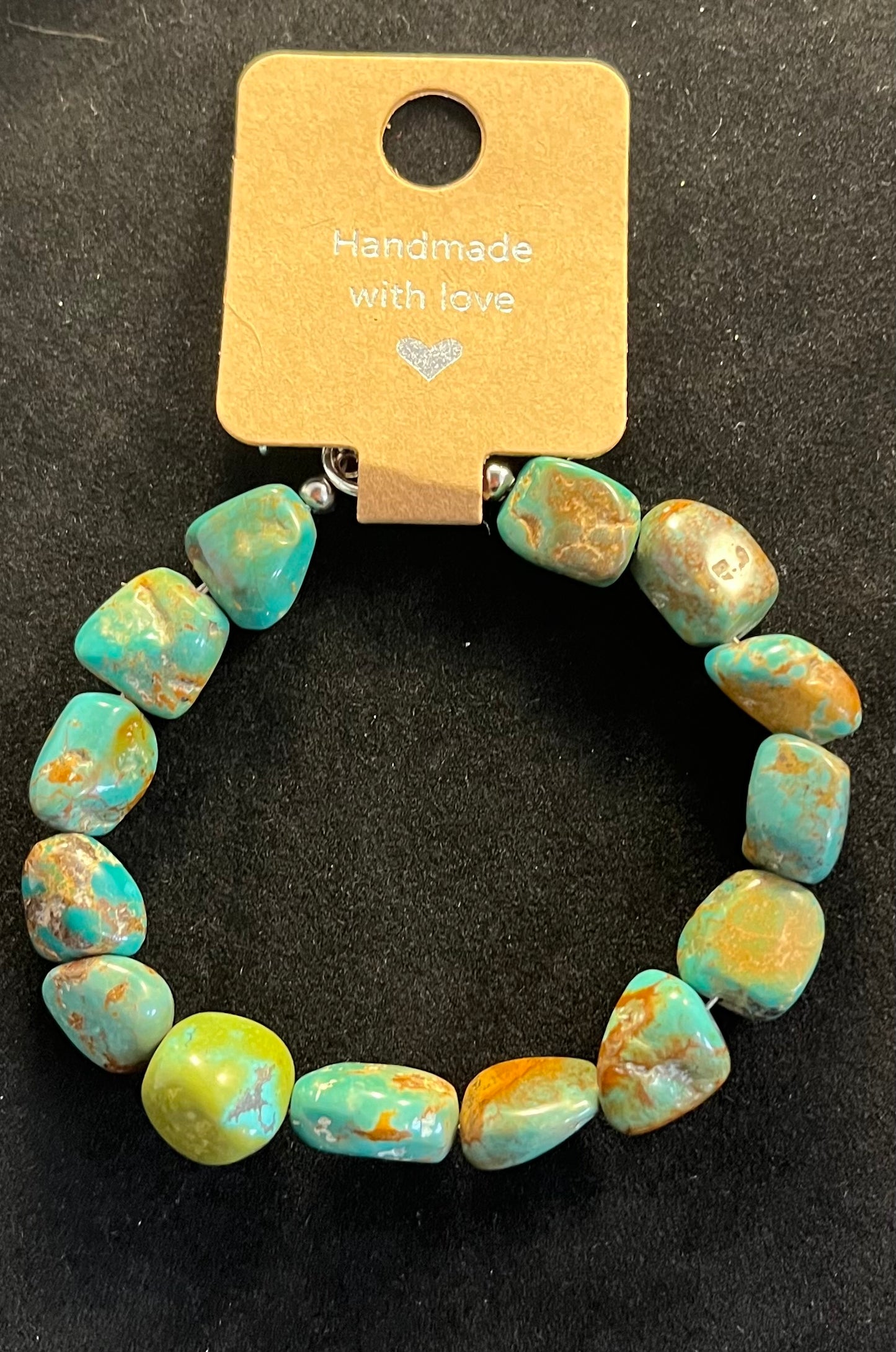 Natural Turquoise Chunk Bracelet