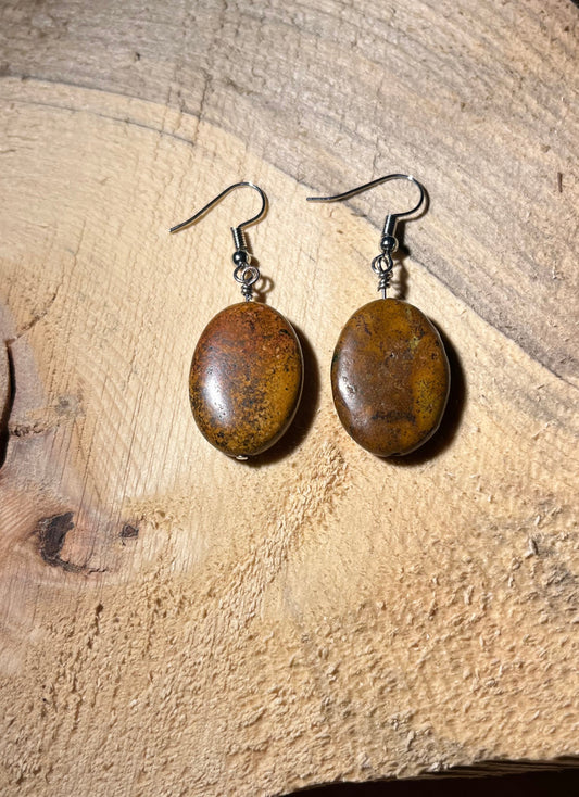 Brown Turquoise Earrings
