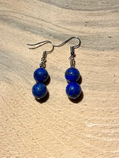 Lapis Faceted Earrings