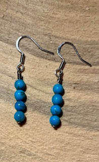 Sleeping Beauty Turquoise Earrings