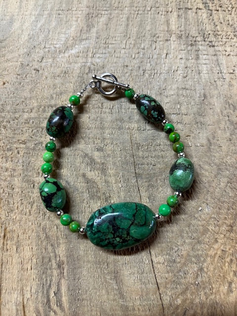 Lime Green Turquoise Bracelet