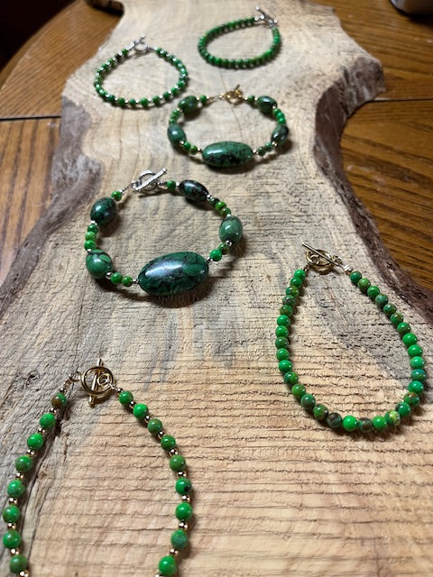 Lime Green Turquoise Bracelet