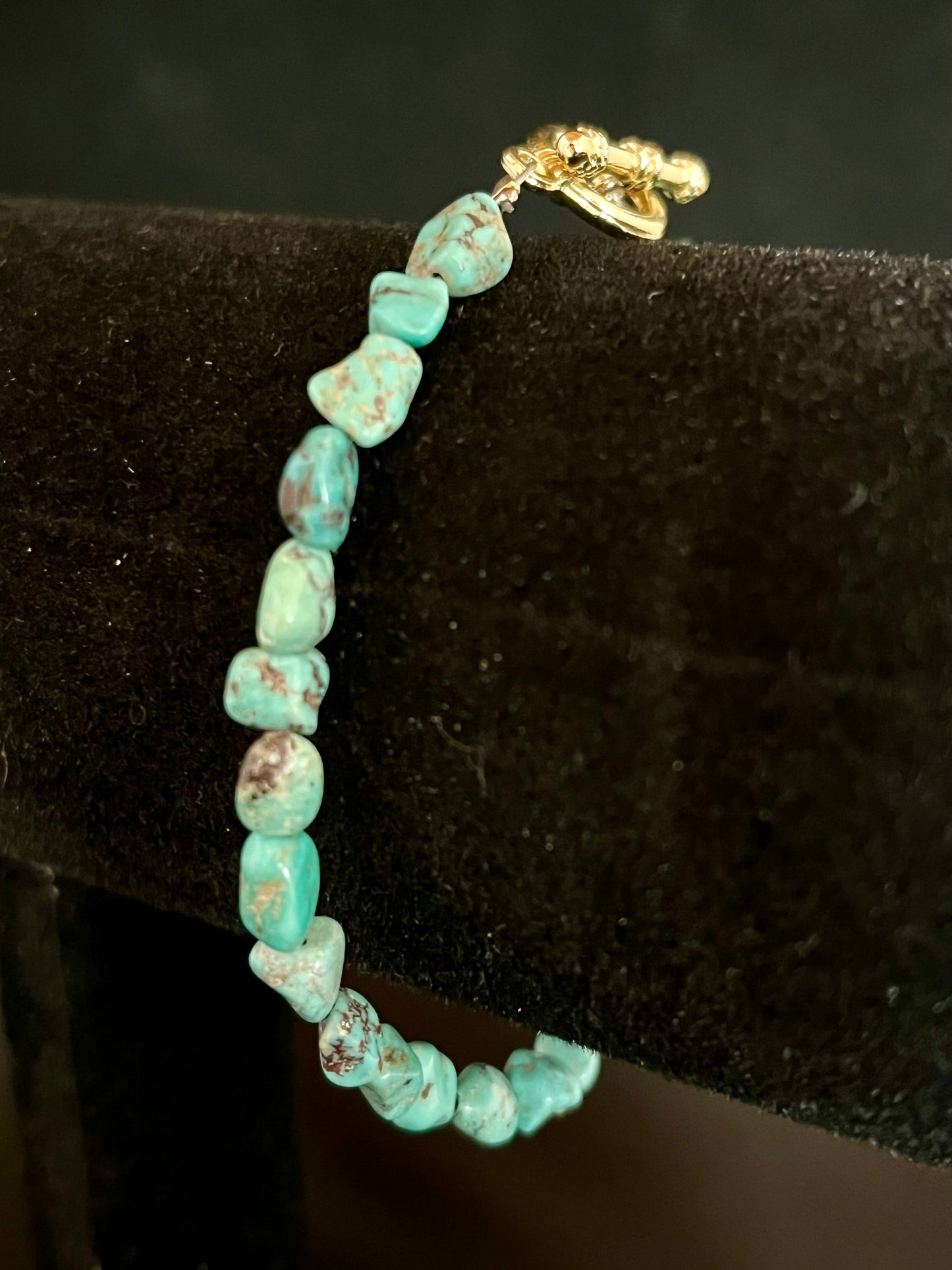 Blue Moon Turquoise Tiny Nugs Bracelet