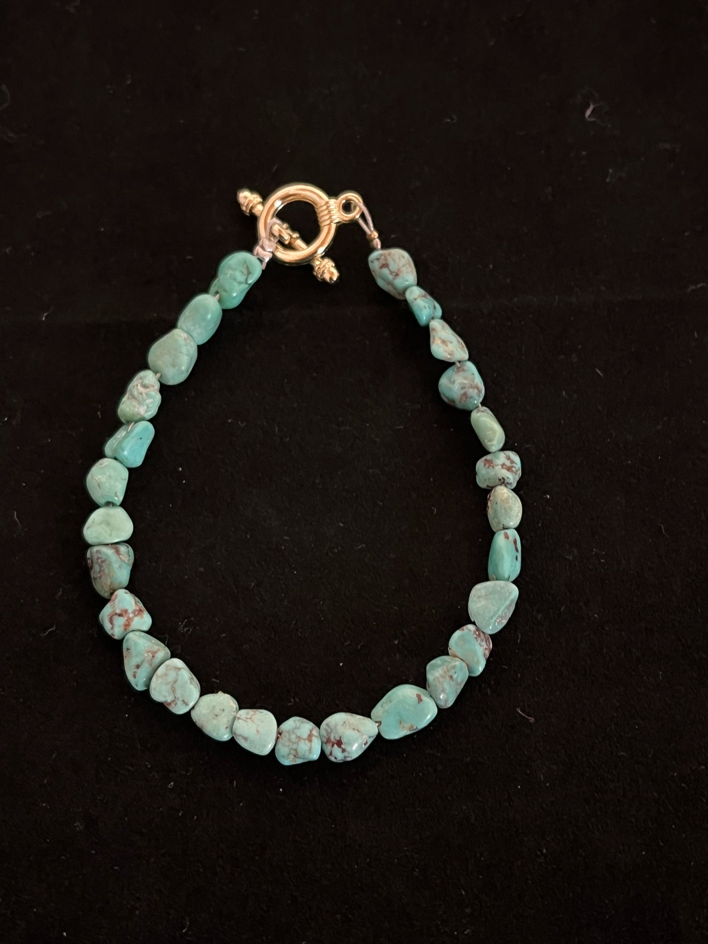 Blue Moon Turquoise Tiny Nugs Bracelet