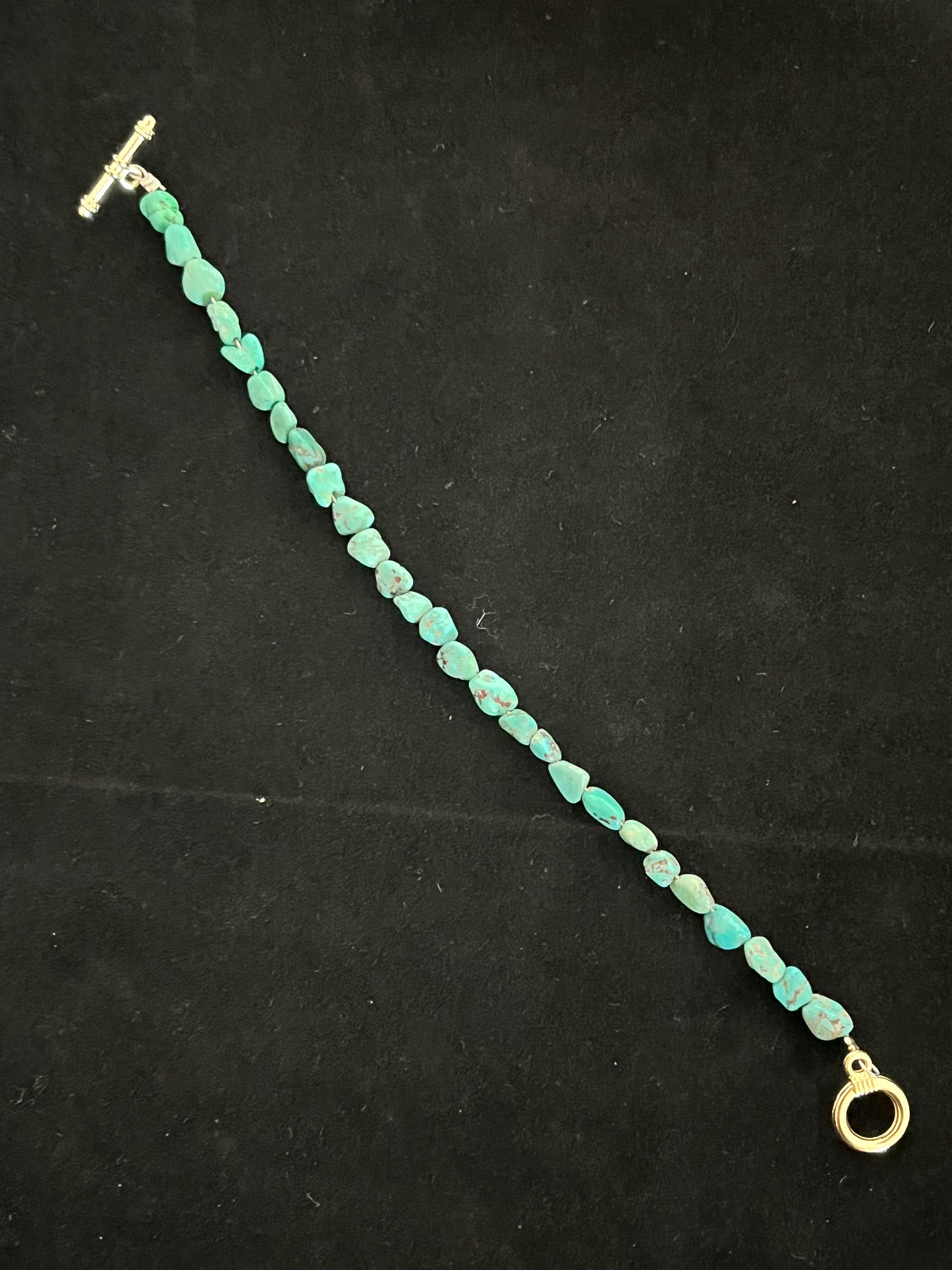 Blue Moon Turquoise Tiny Nugs Bracelet