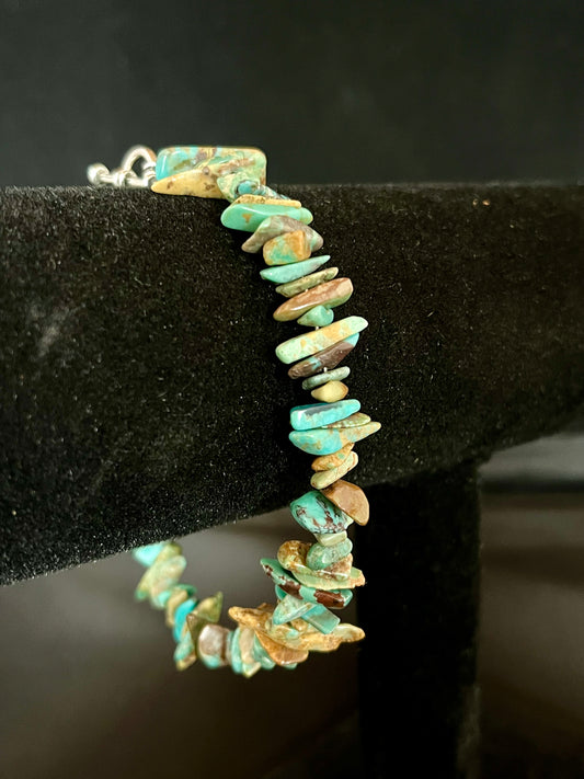 Natural Turquoise Chips Bracelet