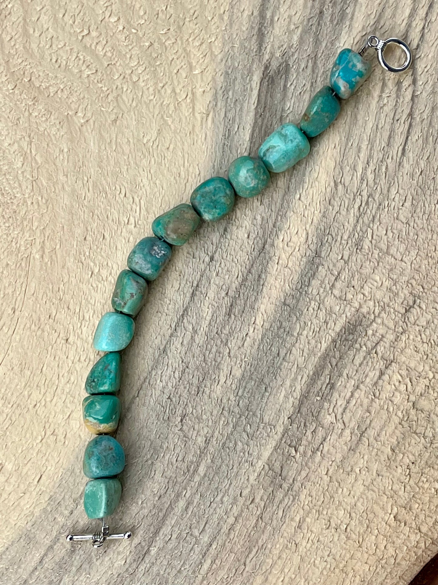 Natural Turquoise Medium Nuggets Bracelet