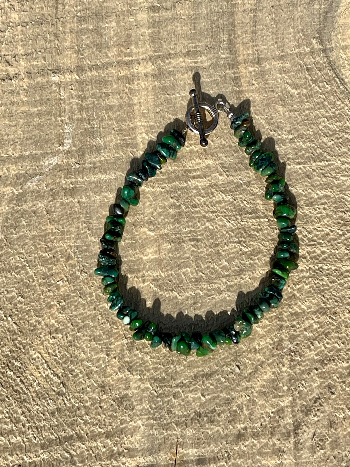African Turquoise tiny chips Bracelet