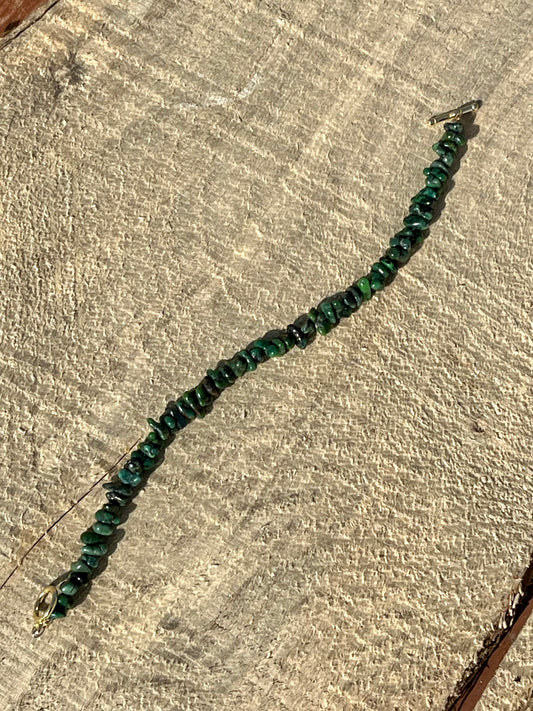 African Turquoise tiny chips Bracelet