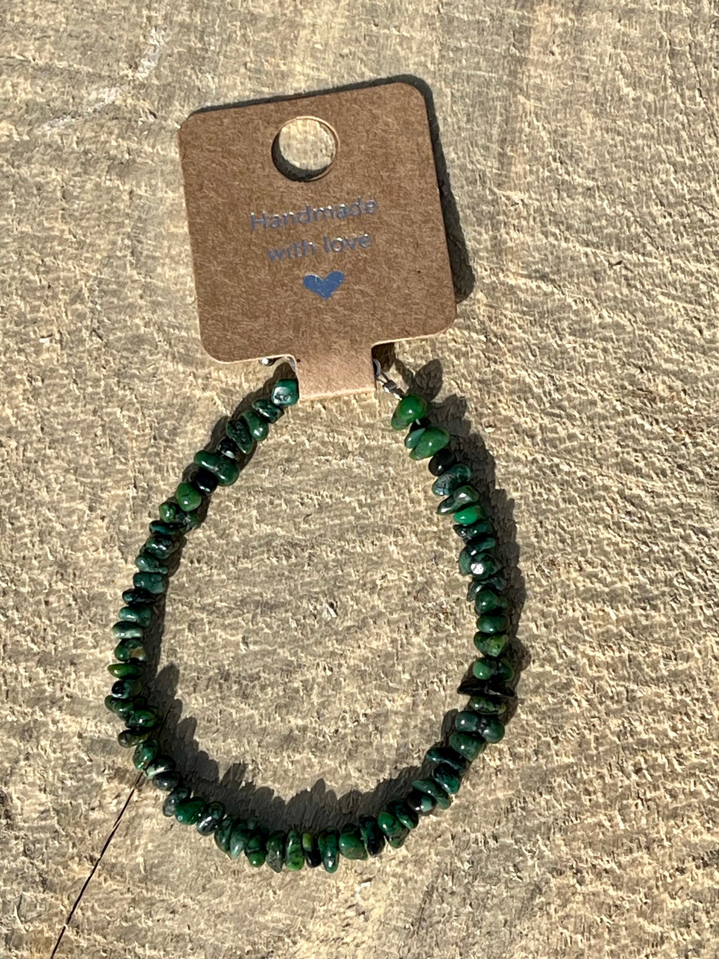 African Turquoise tiny chips Bracelet