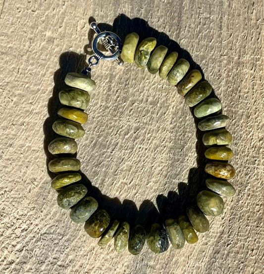 Yellow Turquoise Rondelles Bracelet