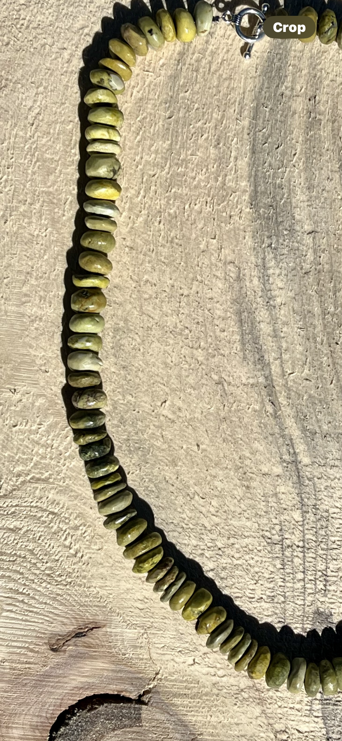 Yellow Turquoise Rondelles Necklace