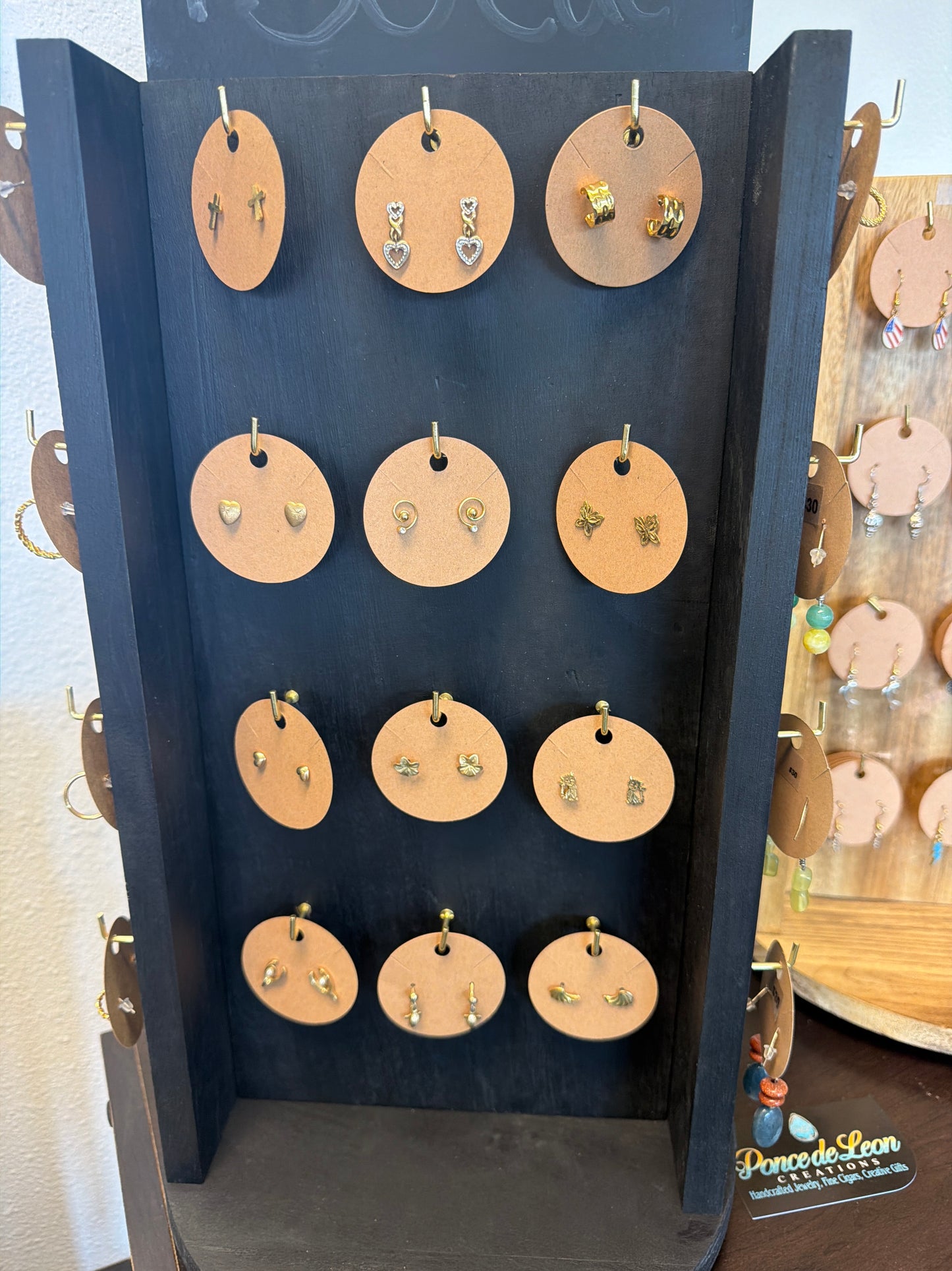 Gold earrings