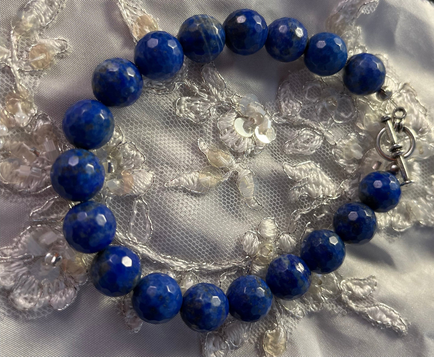 Lapis Faceted Bracelet