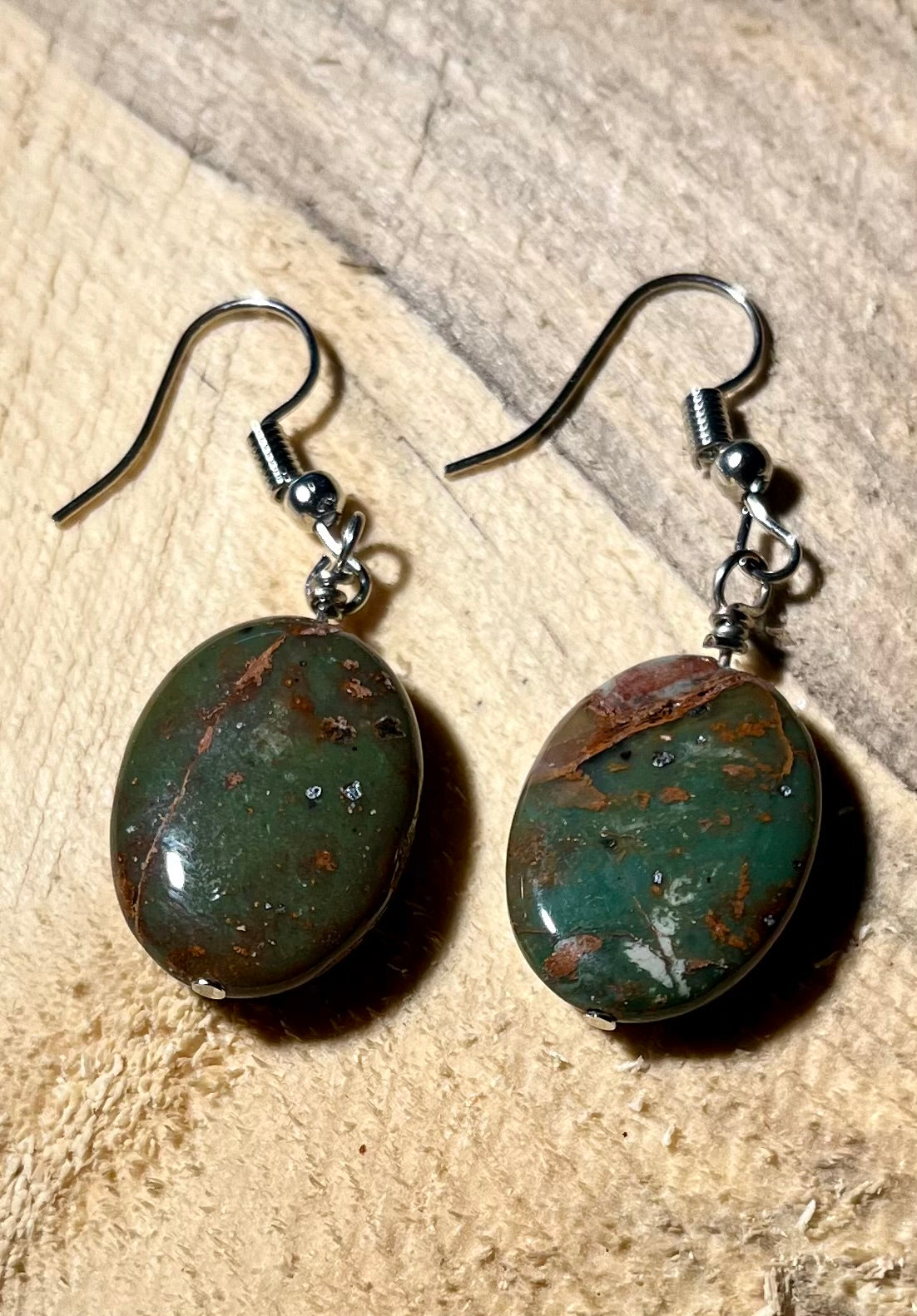 African Opal Earrings