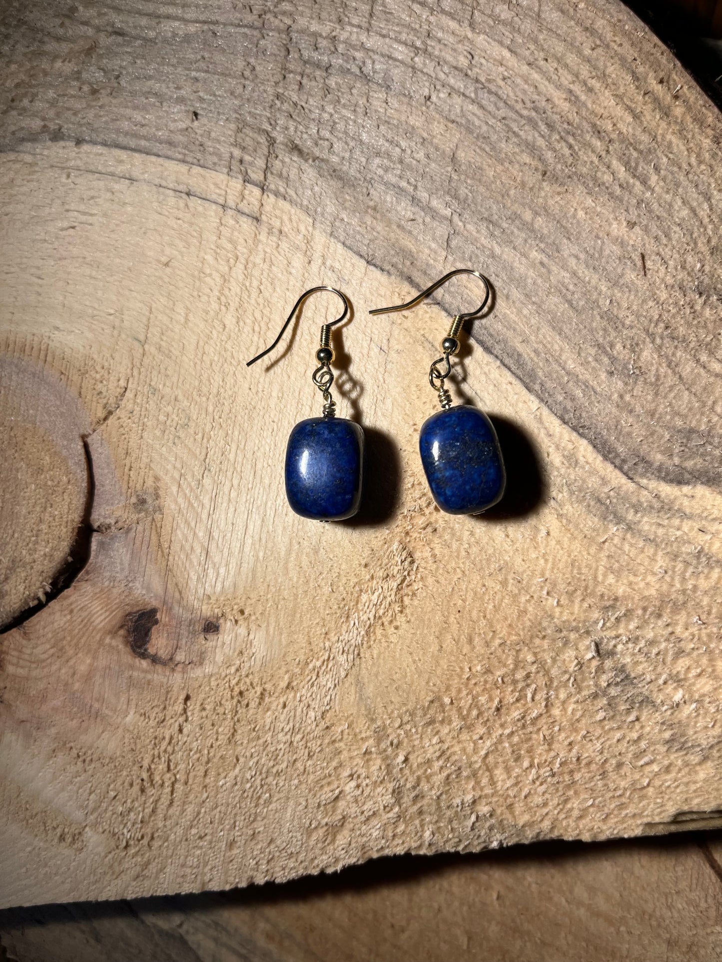 Lapis Nugget Earrings