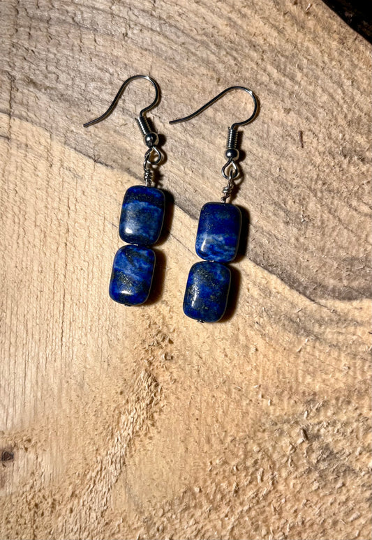 Lapis Tile Earrings