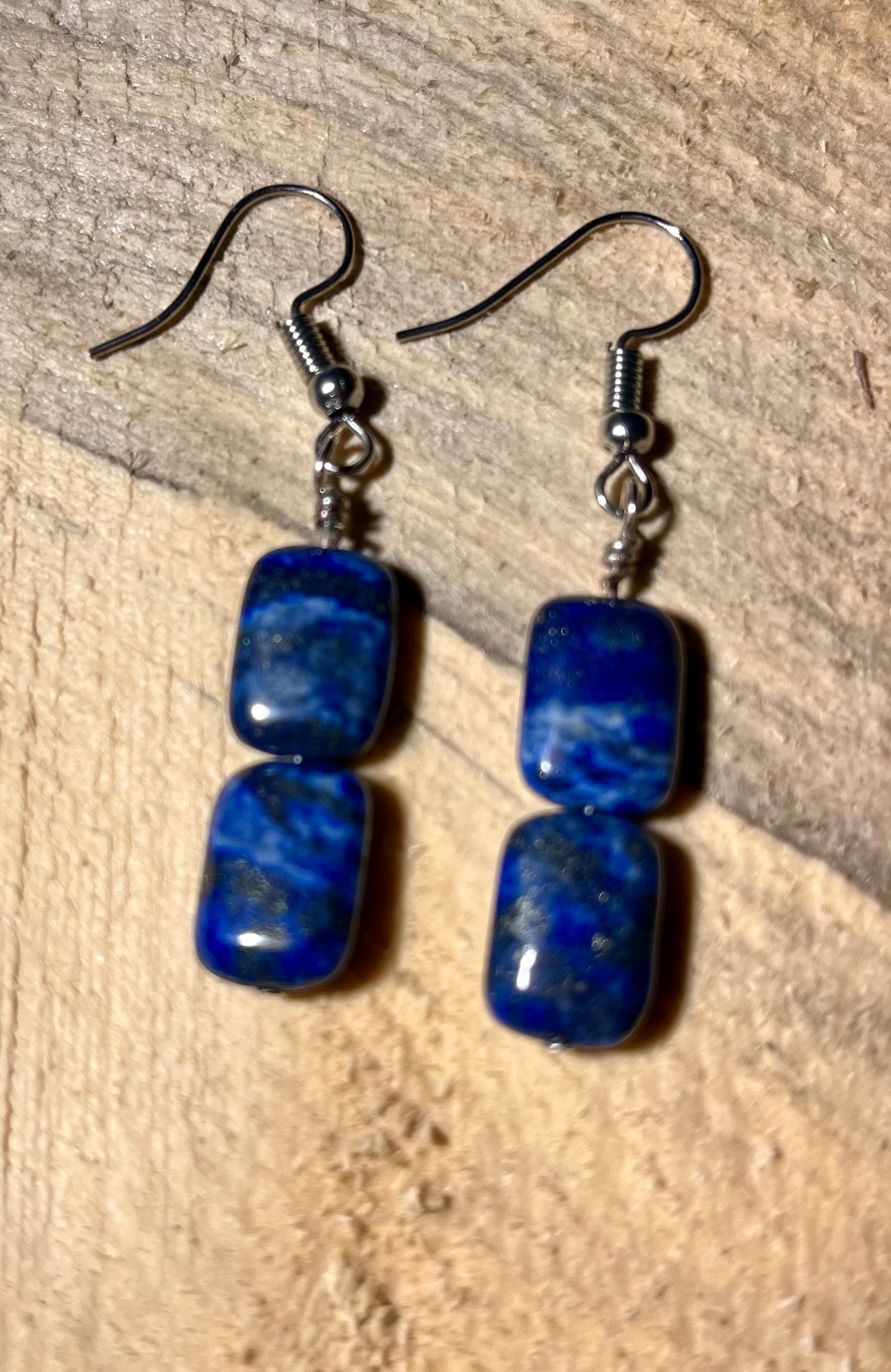 Lapis Tile Earrings