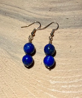 Lapis Faceted Earrings