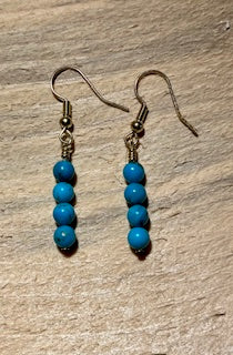 Sleeping Beauty Turquoise Earrings