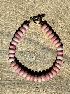 Light Pink Coral Rondels Bracelet