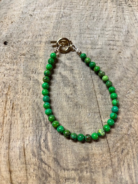 Lime Turquoise Small rounds Bracelet