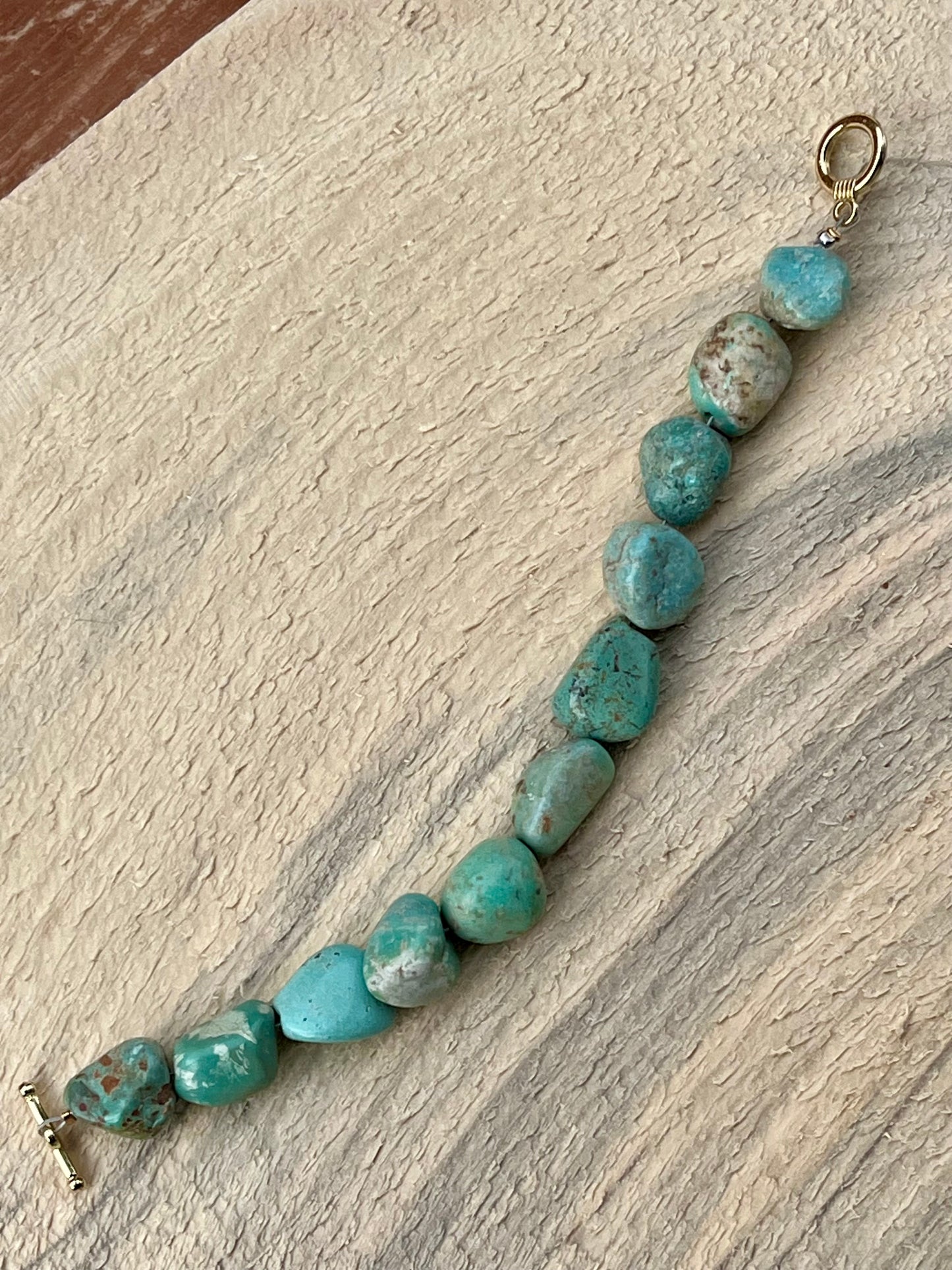 Natural Turquoise Medium Nuggets Bracelet