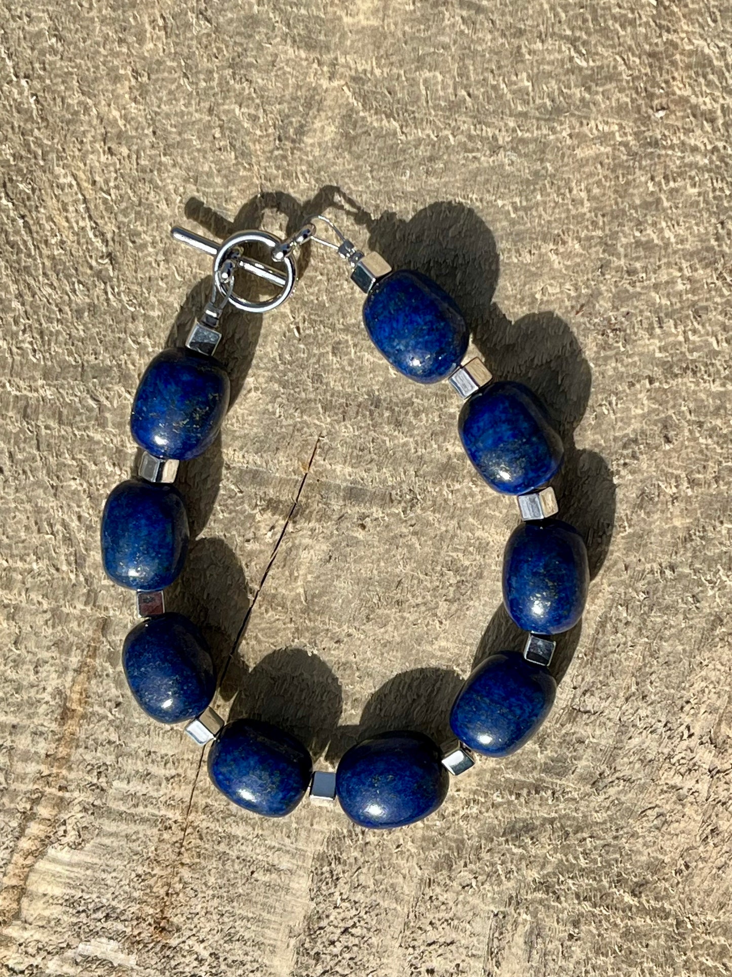 Lapis Nuggets Bracelet