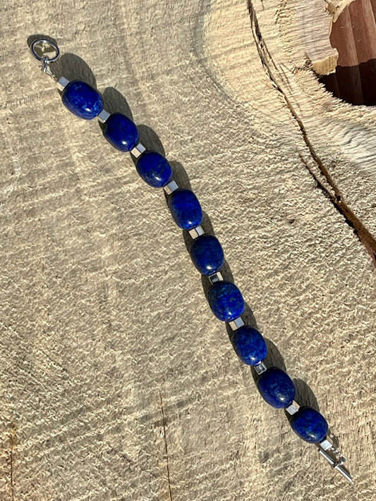 Lapis Nuggets Bracelet