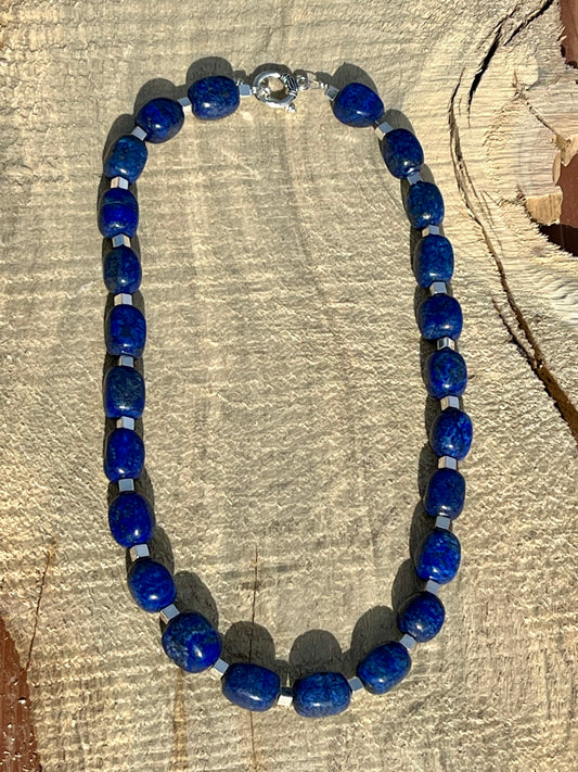 Lapis Nuggets Necklace