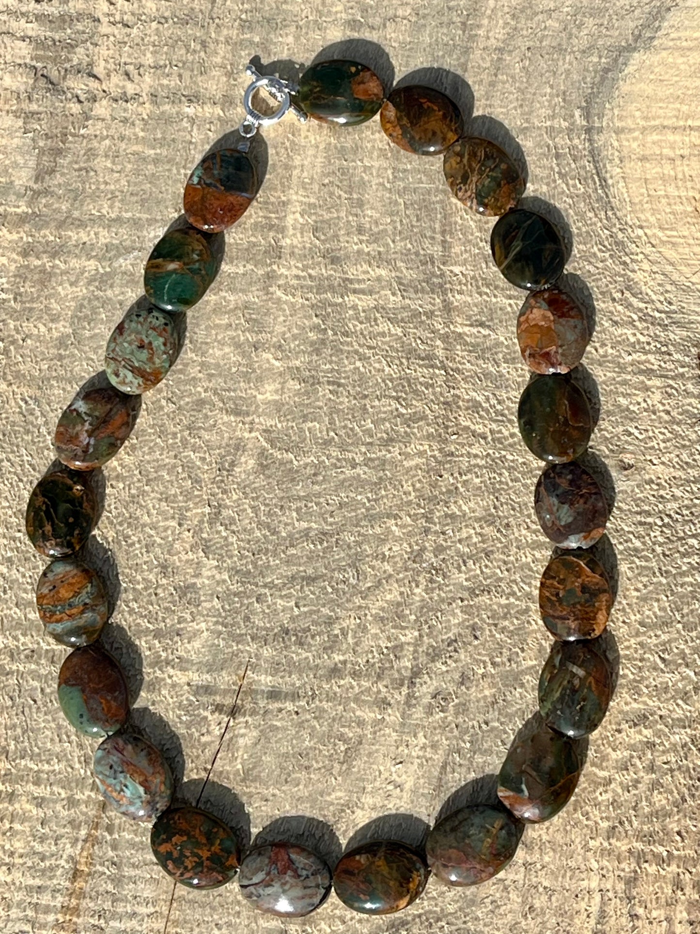 African Opal Ovals Necklace