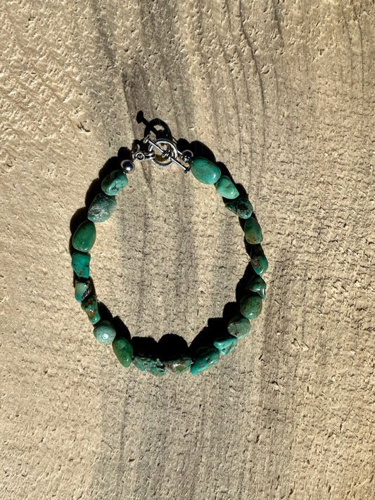 Natural Turquoise Baby Nuggets Bracelet